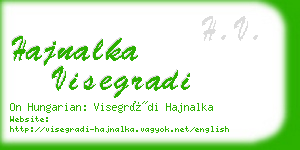 hajnalka visegradi business card